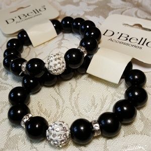 Crystal And bead bracelet